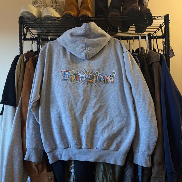 Vintage Disney Zipup Grey L - Picture 2 of 4